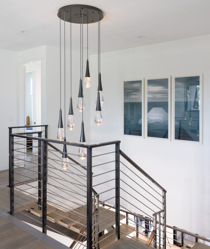 blown glass chandelier