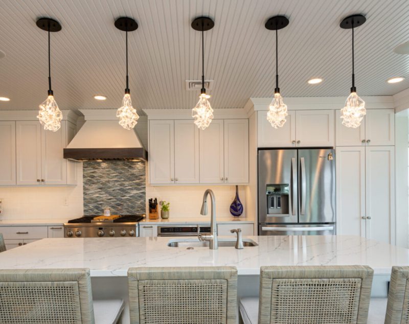 blown glass pendant lights for kitchen islands