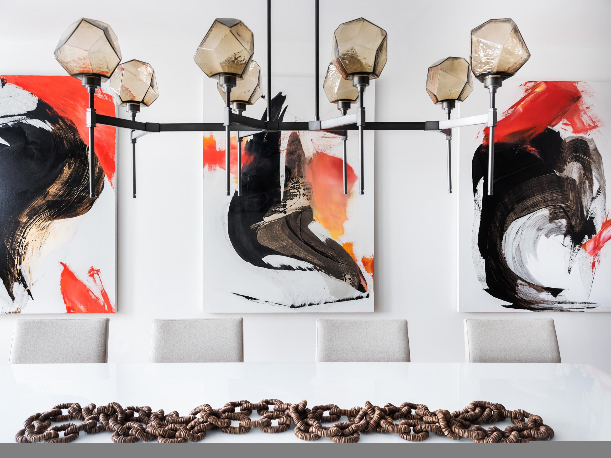 Gem Linear Belvedere Chandelier | 23rd & Fourth Design, Elizabeth Haynes Photography