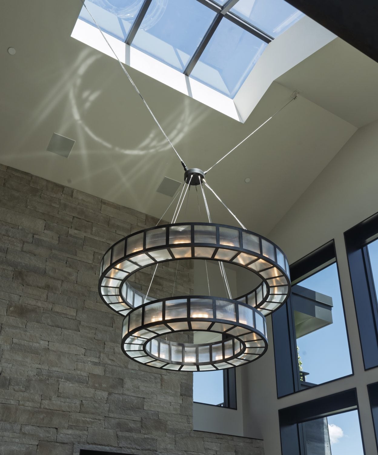Custom Two-Tier Nested Ring Chandelier | Jonna Robison