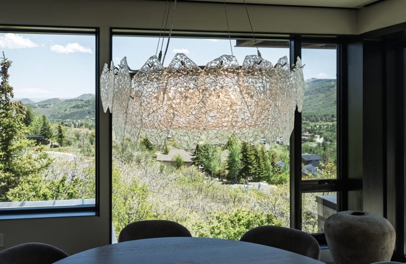 Custom Kiln-Fused Glass Chandelier | Jonna Robison