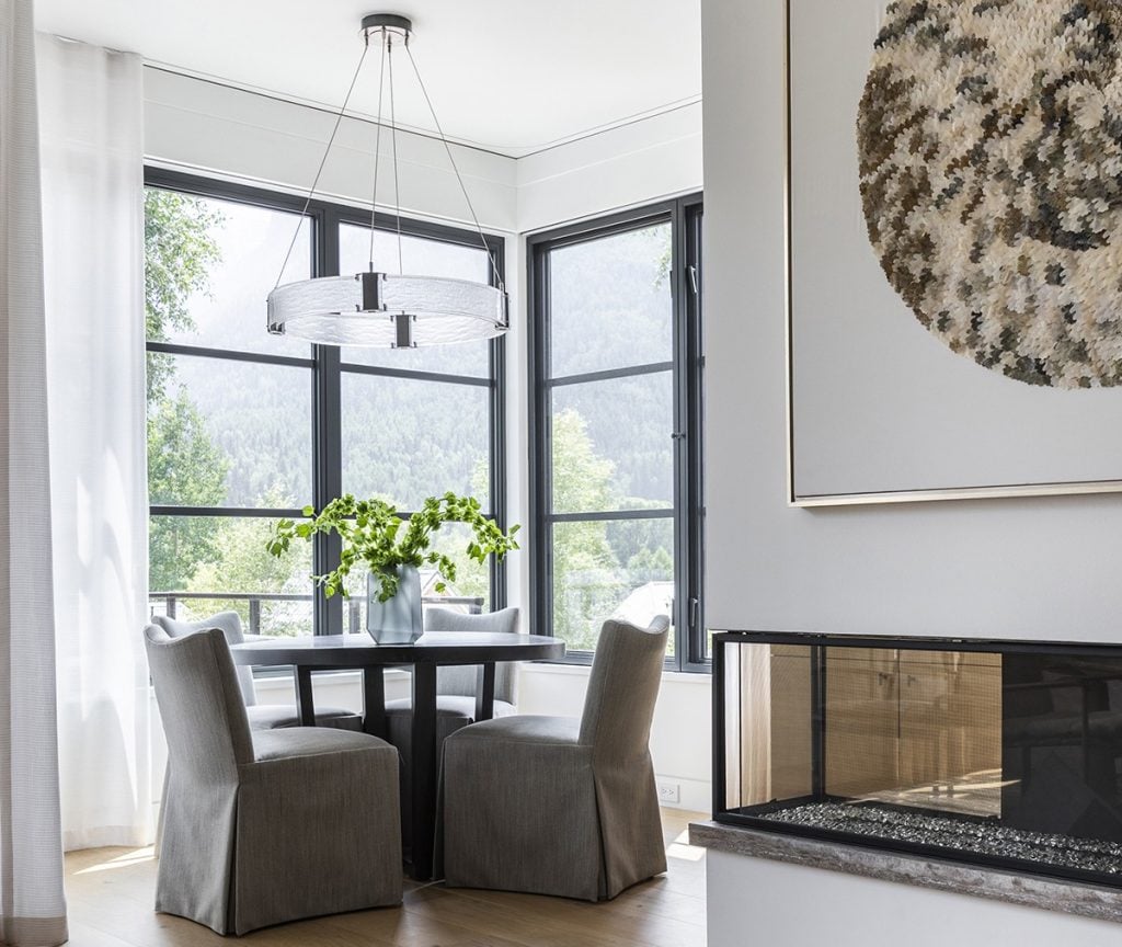 best lighting for modern mountain home design