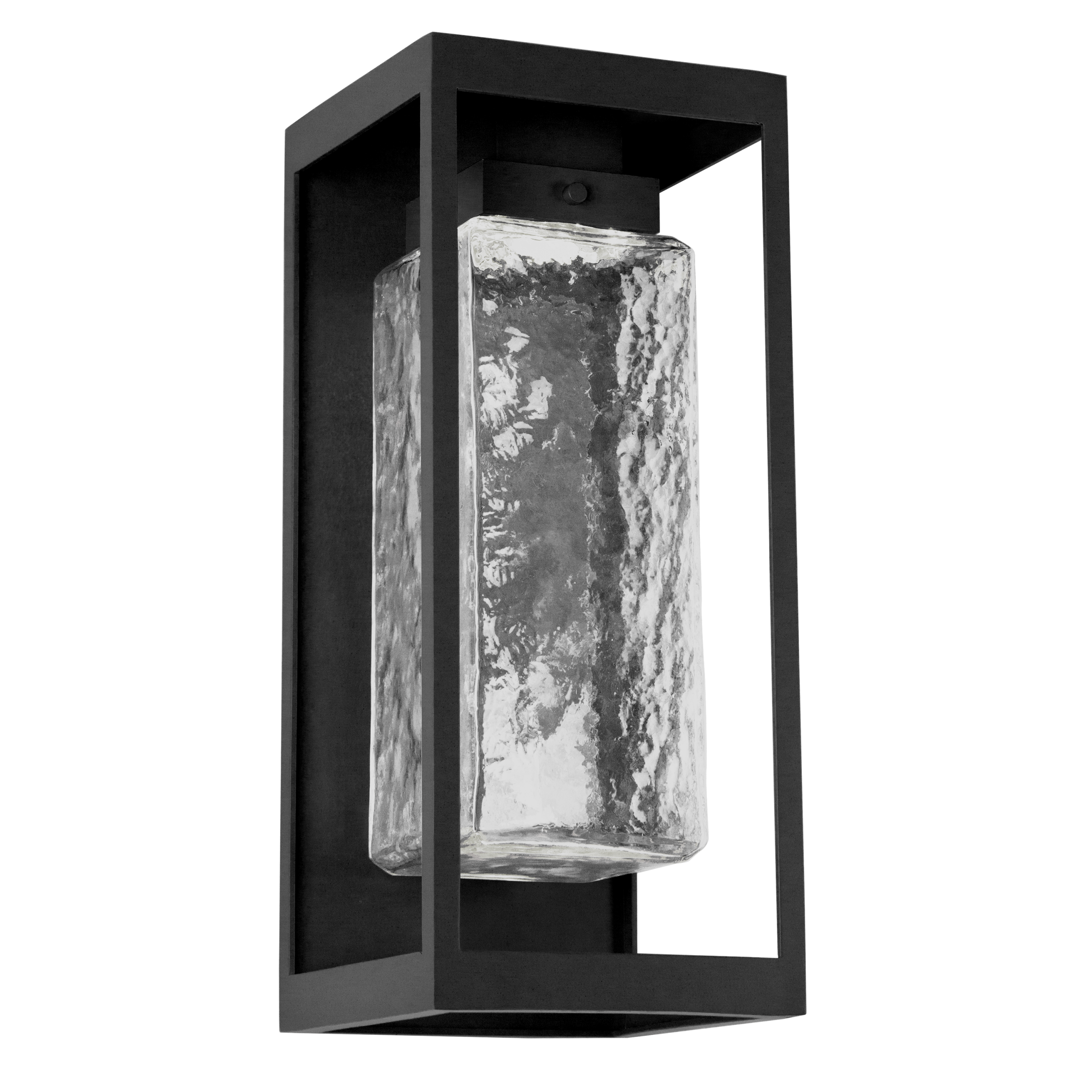 Glass outdoor sconce