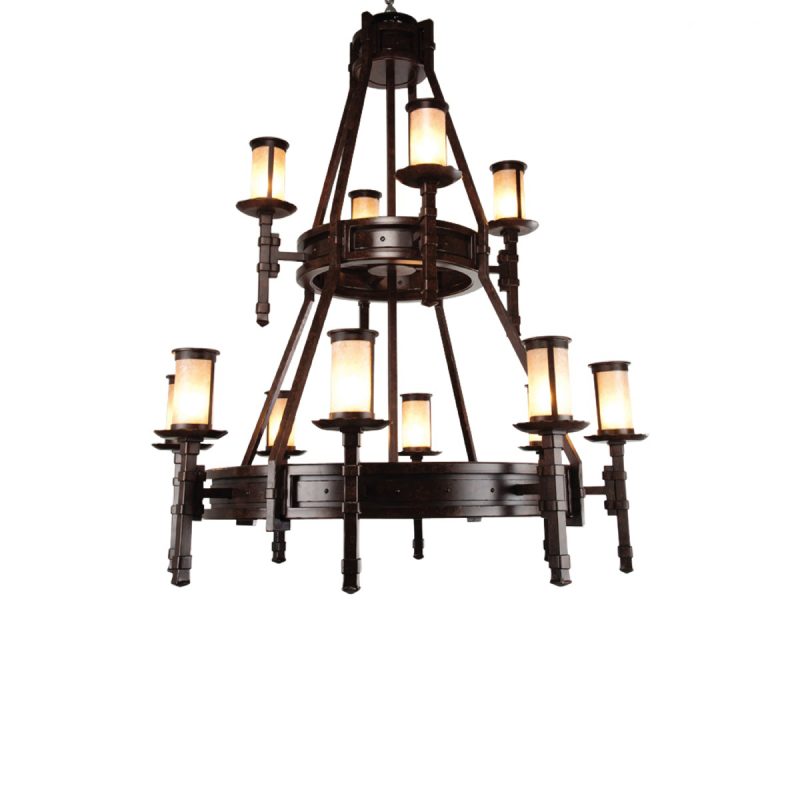 Tiered Torch Chandelier