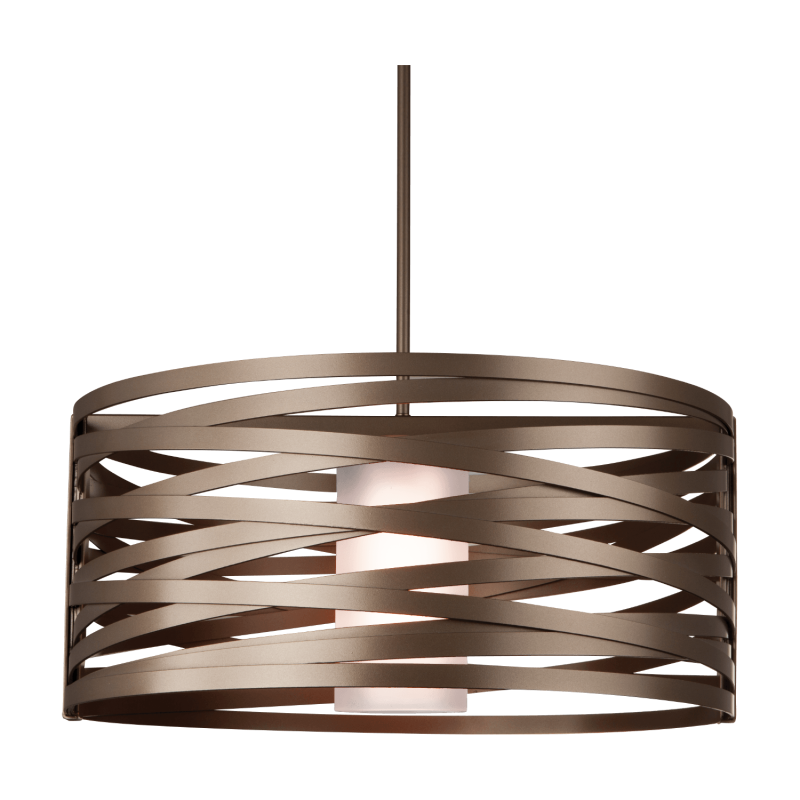 Tempest Drum Chandelier with Glass Shade
