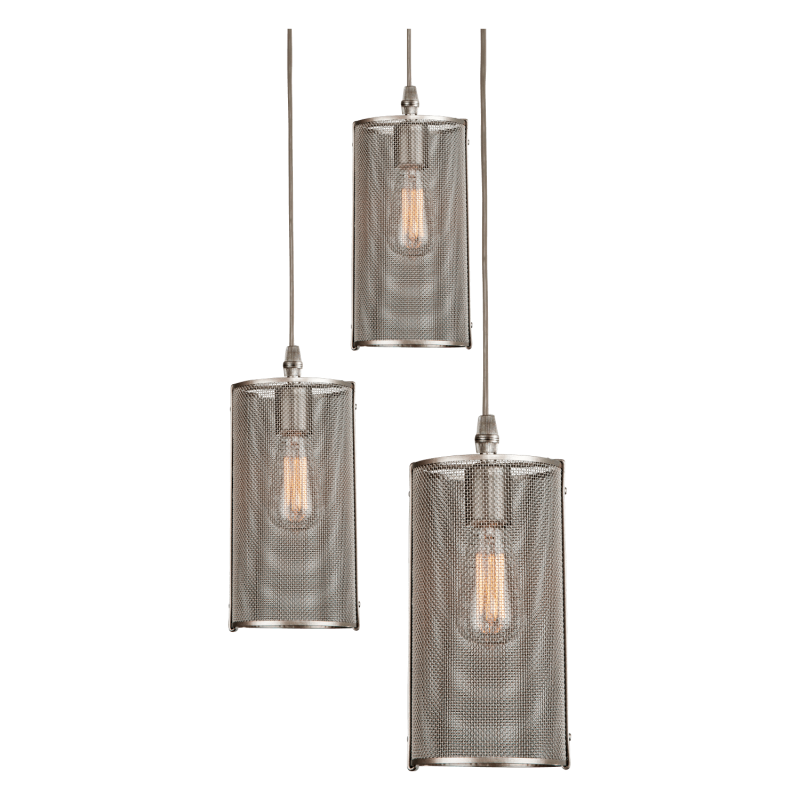 Uptown Mesh Square Pendant Chandelier