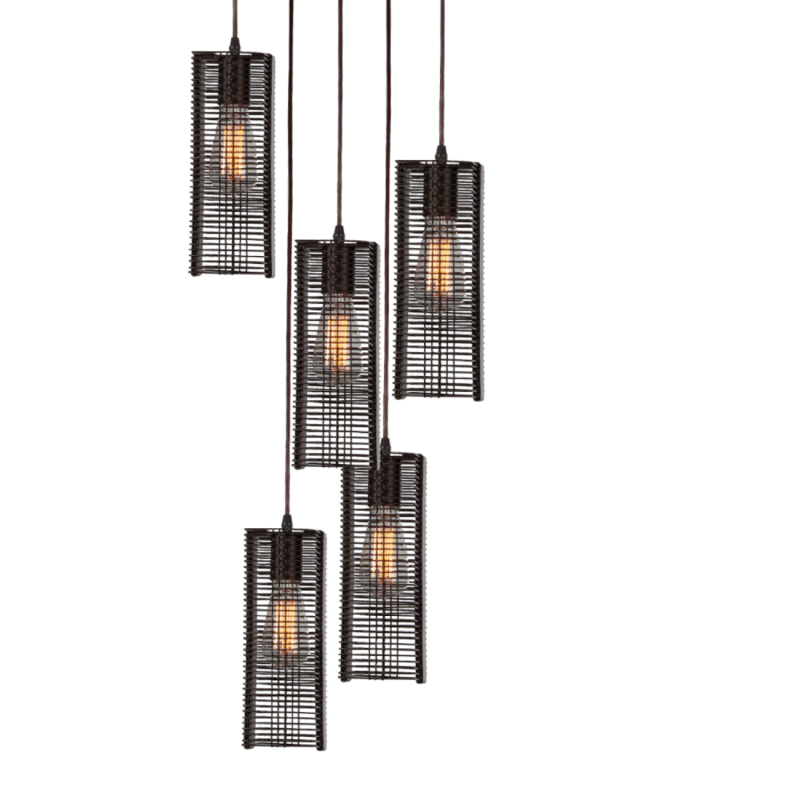 Downtown Mesh Round Pendant Chandelier