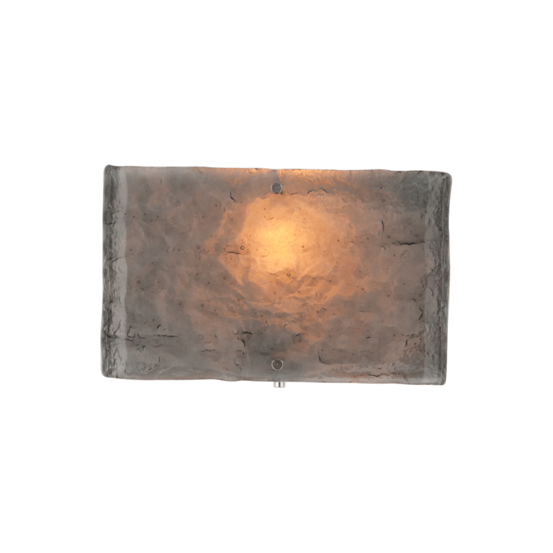 Textured Glass Square Cover Sconce