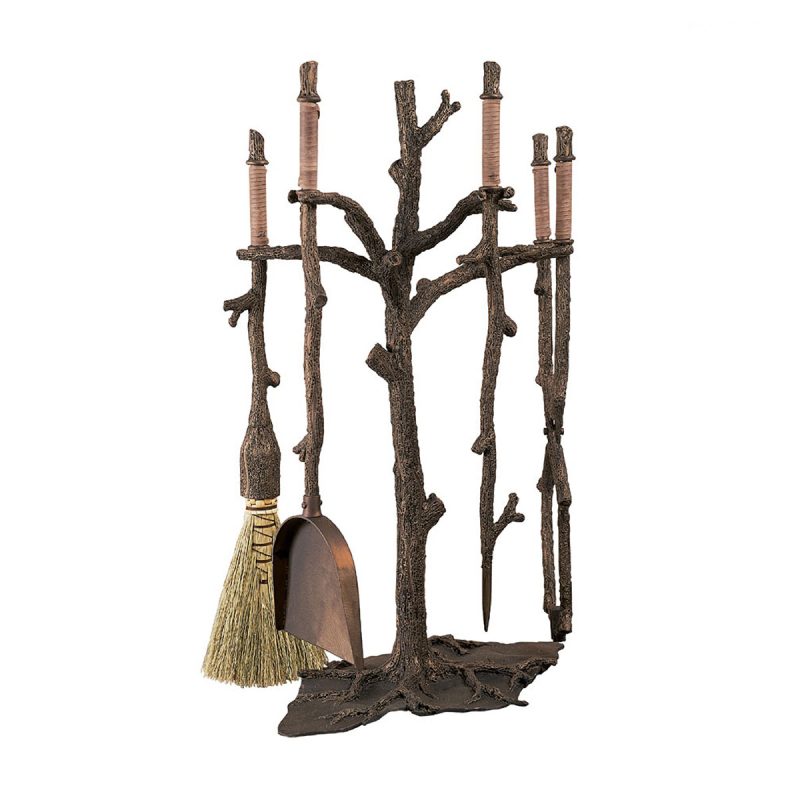 Chestnut Fireplace Tool Set