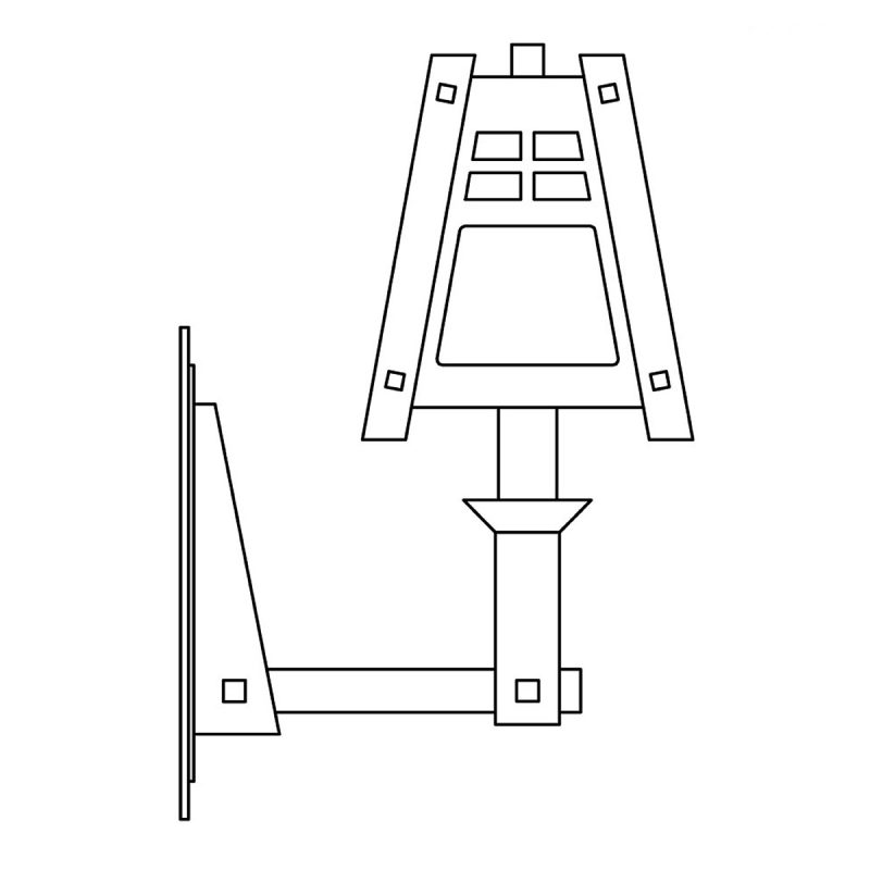 Walnut Sconce