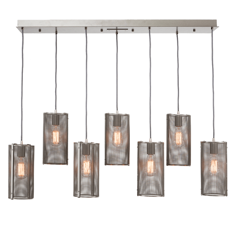 Uptown Mesh Linear Pendant Chandelier