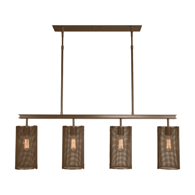Uptown Mesh Linear Chandelier