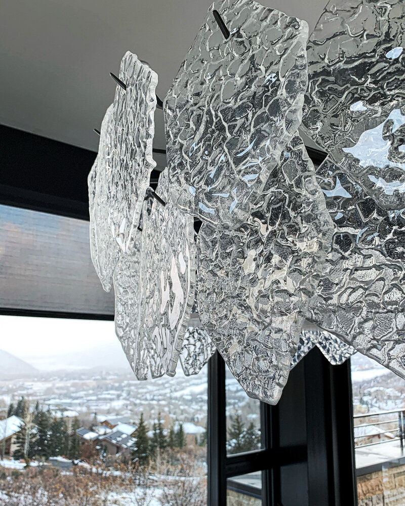 A leaf style chandelier 
