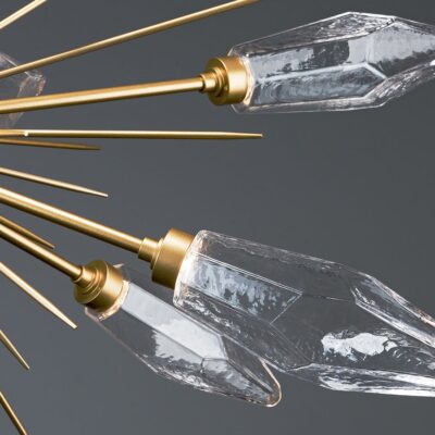 Rock Crystal starburst Light Fixture