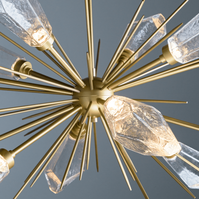 Rock Crystal starburst Light Fixture