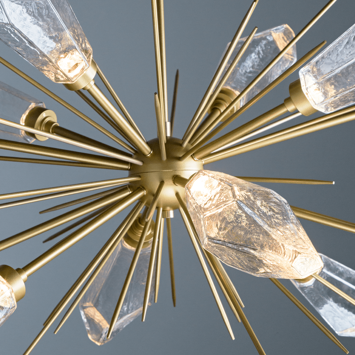 Rock Crystal starburst Light Fixture