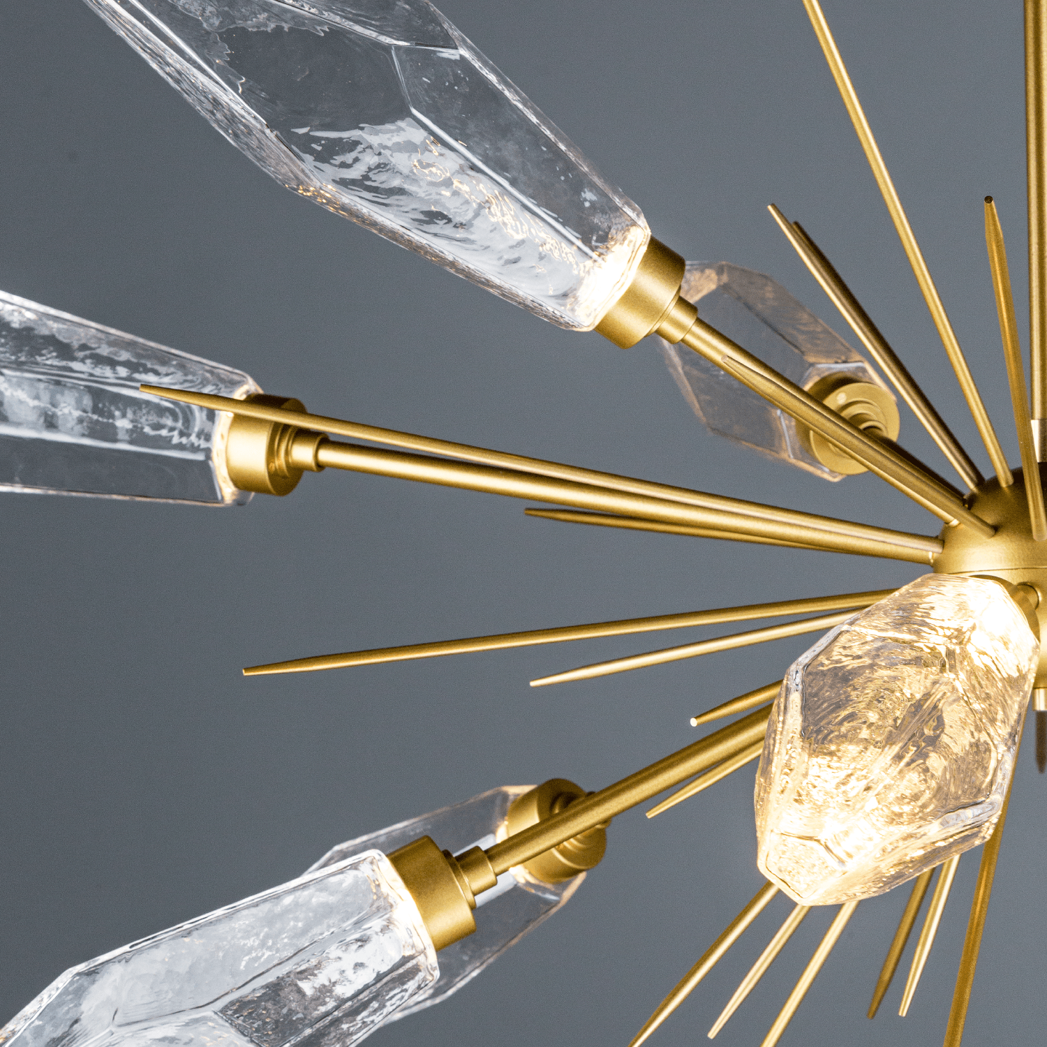 Rock Crystal starburst Light Fixture