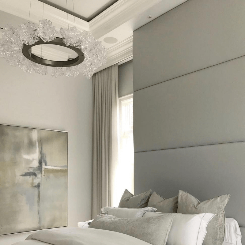 Hammerton Studio Blossom Chandelier in a master bedroom