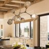 Gem blown glass Modern Branch dining light by Hammerton Studio