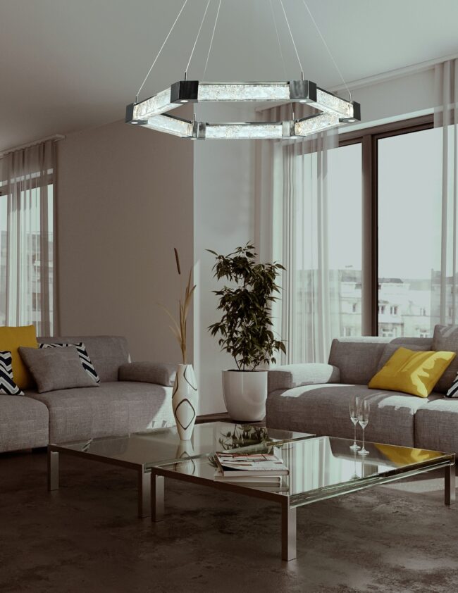 Axis Hexagonal Ring Chandelier