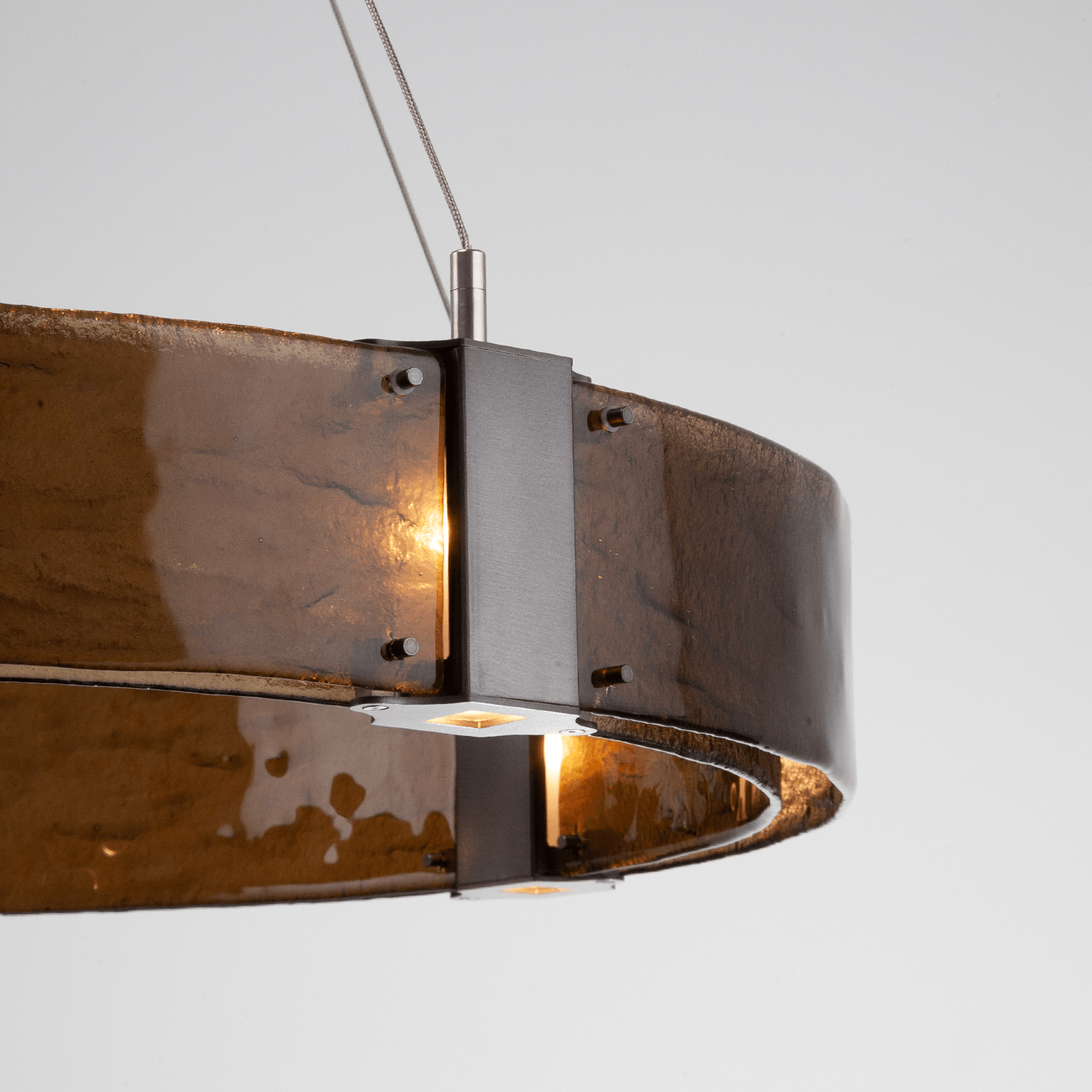 Parallel LED ring chandelier