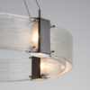 Parallel LED ring chandelier