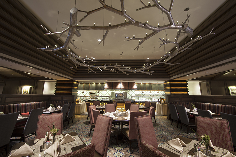 signature fixture of the Lucky H Bar & Grille in Salt Lake City's award-winning Little America hotel