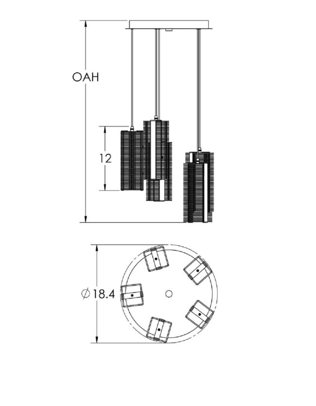 Downtown Mesh Round Multi-Port 5 Pc. CHB0020-05