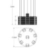 Downtown Mesh Round Multi-Port 8 Pc. CHB0020-08