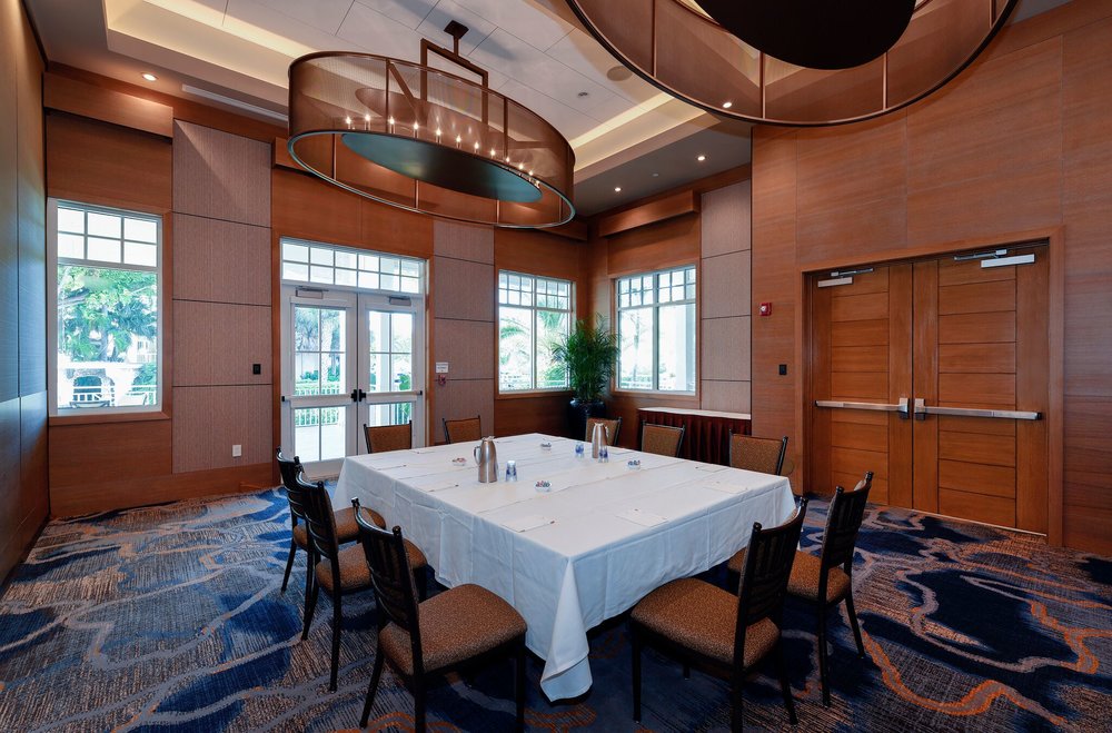 signature oversized chandelier OCEAN REEF CLUB, KEY LARGO FL