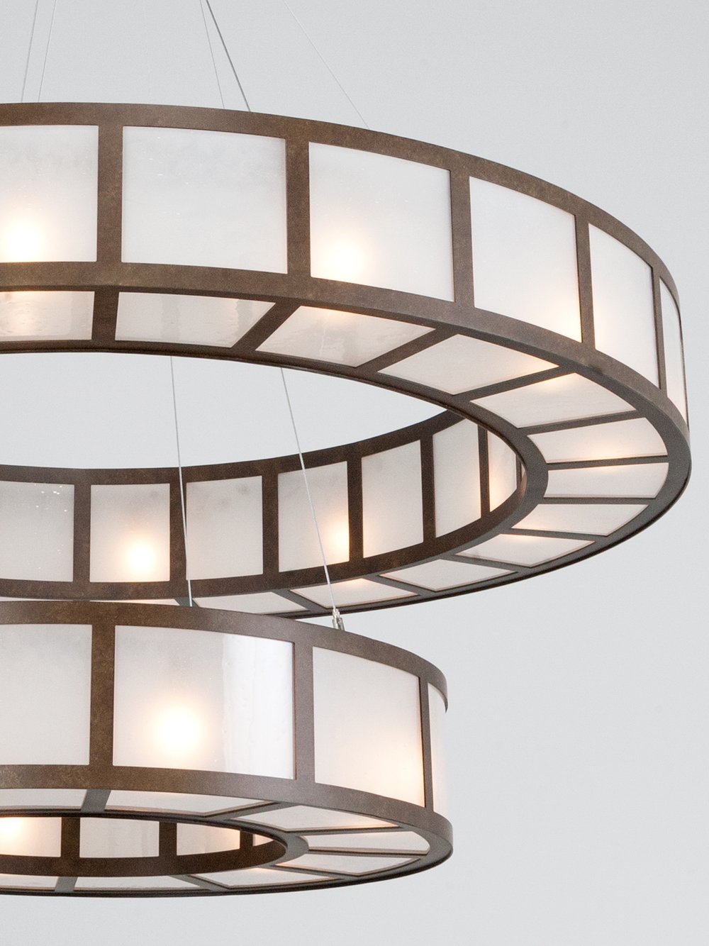 CH2249-M, shown with a frosted glass lens and a Flat Bronze finish.