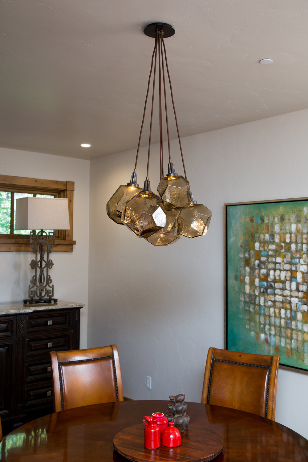 Flat Bronze finish with bronze glass