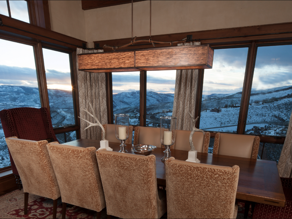  Modified Contemporary PL2108 with custom banana leaf weave and light copper finish. Interiors: AP Resort Concepts, Vail CO 