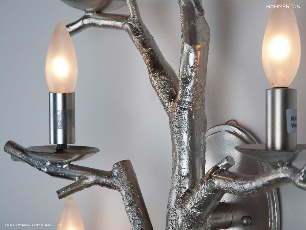 Texture detail of ID7174 sconce