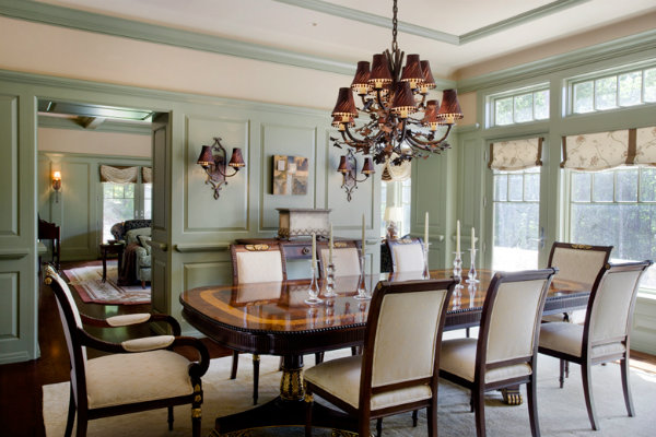 Dining chandelier and sconces