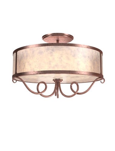 Whimsical drum style chandelier