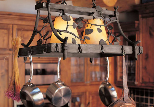 A central kitchen chandelier can also do