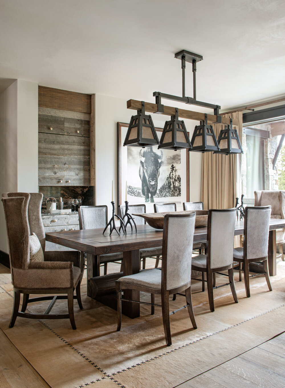 A modified Hammerton Heritage PL8030 chandelier | Varda Group | Bozeman, MT