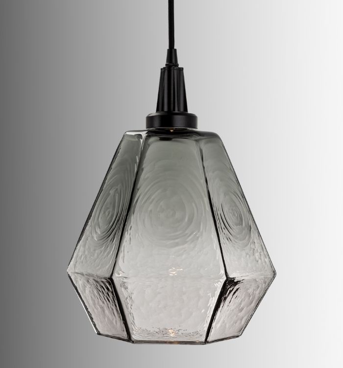 Hand blown glass pendant Hedra Product