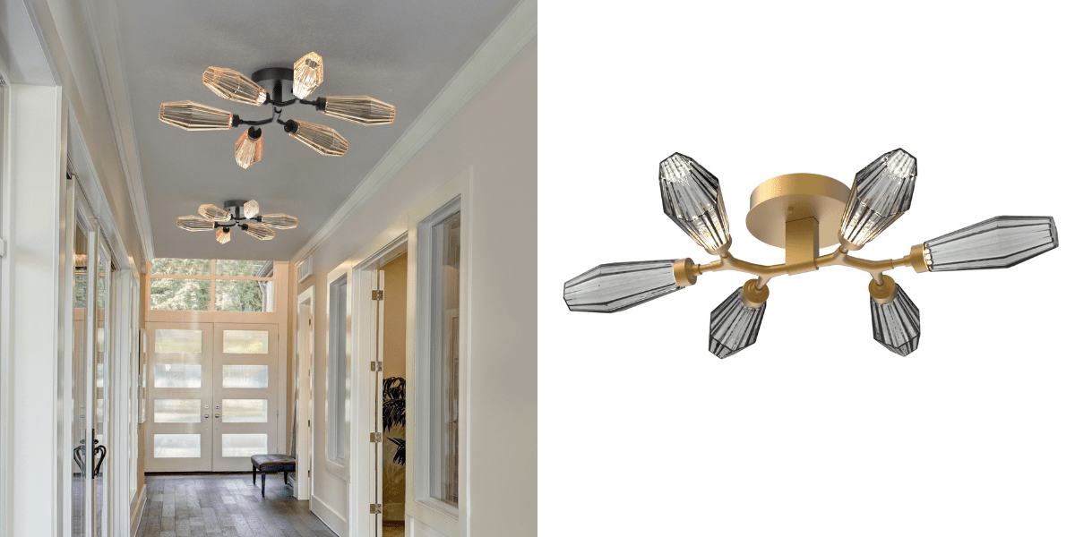 Aalto flush mount hallway lighting
