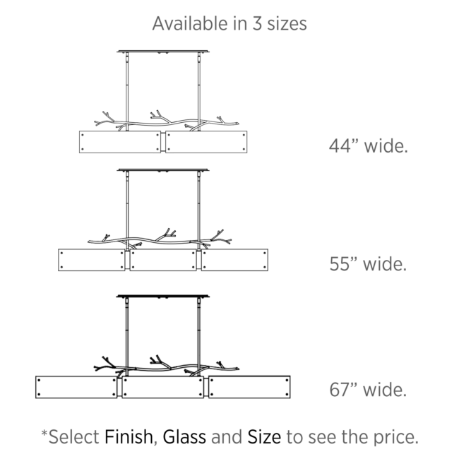Ironwood Linear suspensions size explanation PLB0032-LS