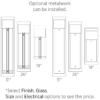 Outdoor Half Round Sconce ODB0054-RS size and metalwork explanation