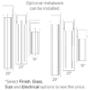 Outdoor Half Square Sconce ODB0055-SS size and metalwork explanation