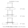 Urban Loft Parallel Linear suspensions size explanation PLB0026-LPS
