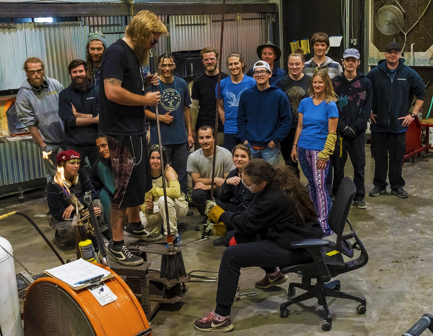 Hammerton Studio Blown Glass team