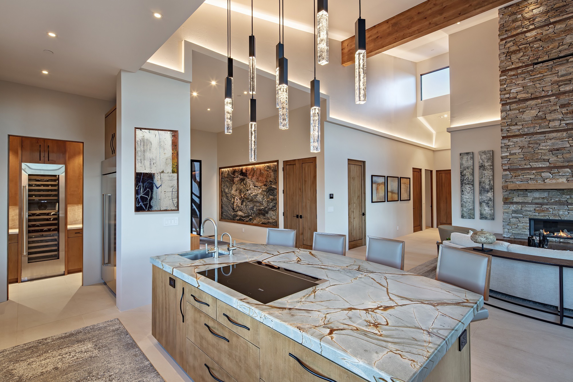 Axis Linear Pendant Chandelier | Stephanie Larsen Design