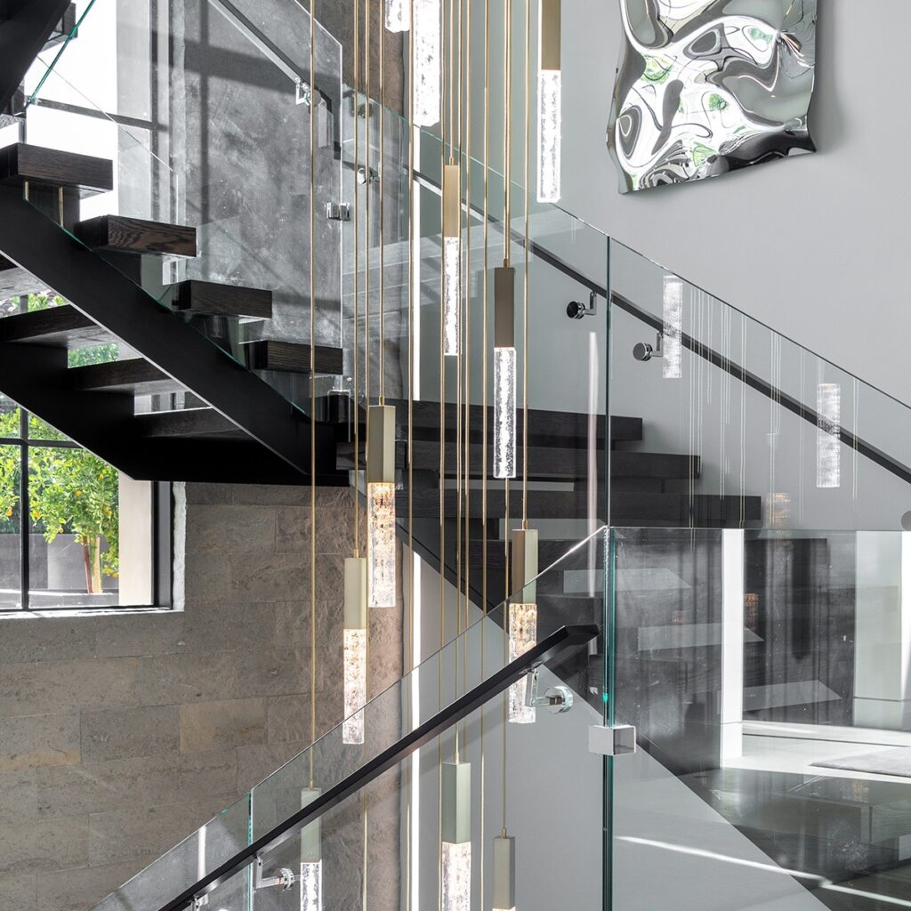 Axis Square Pendant Chandelier | Xander Noori Design, Hamid Arabani Photography