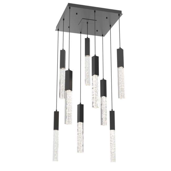 CHB0060-09-MB-GC-Hammerton-Studio-Axis-9-Light-Pendant-Chandelier-with-Matte-Black-finish-and-clear-cast-glass-and-LED-lamping