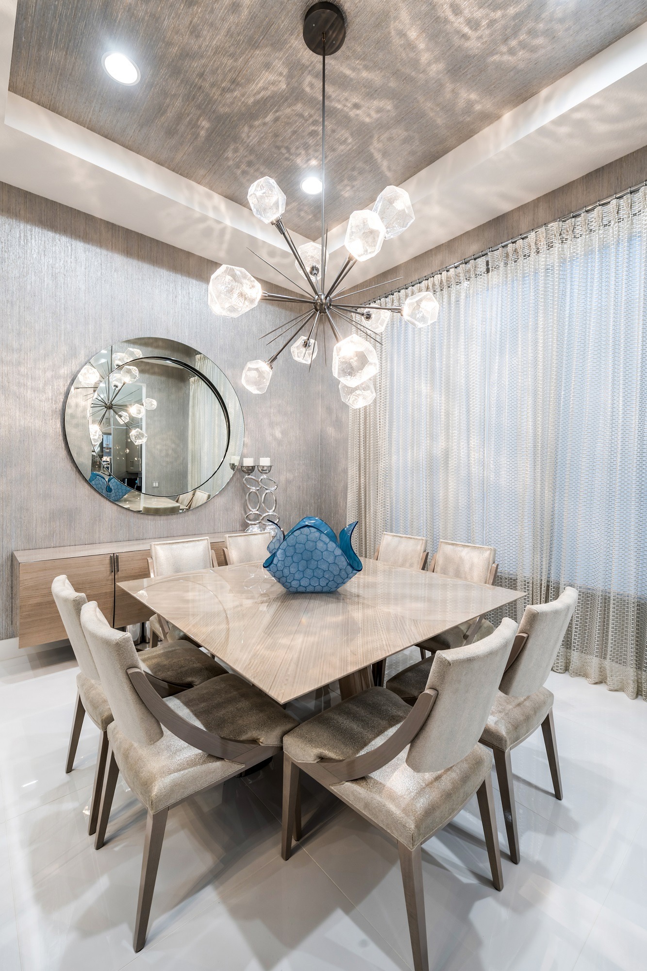 Gem Starburst Chandelier | Annie Santulli Designs, Zoltan Present Photography