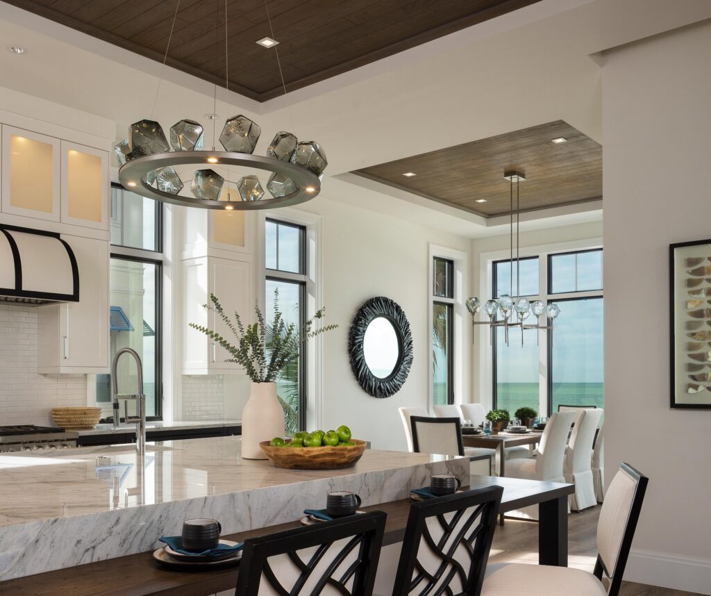 Gem Ring Chandelier | Freestyle Interiors, Lori Hamilton Photography
